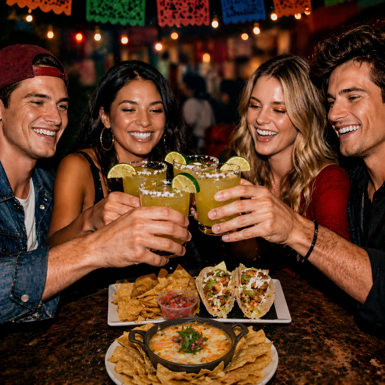 Group of friend celebrating Cinco De Mayo 2026 in Gabby's Restaurant